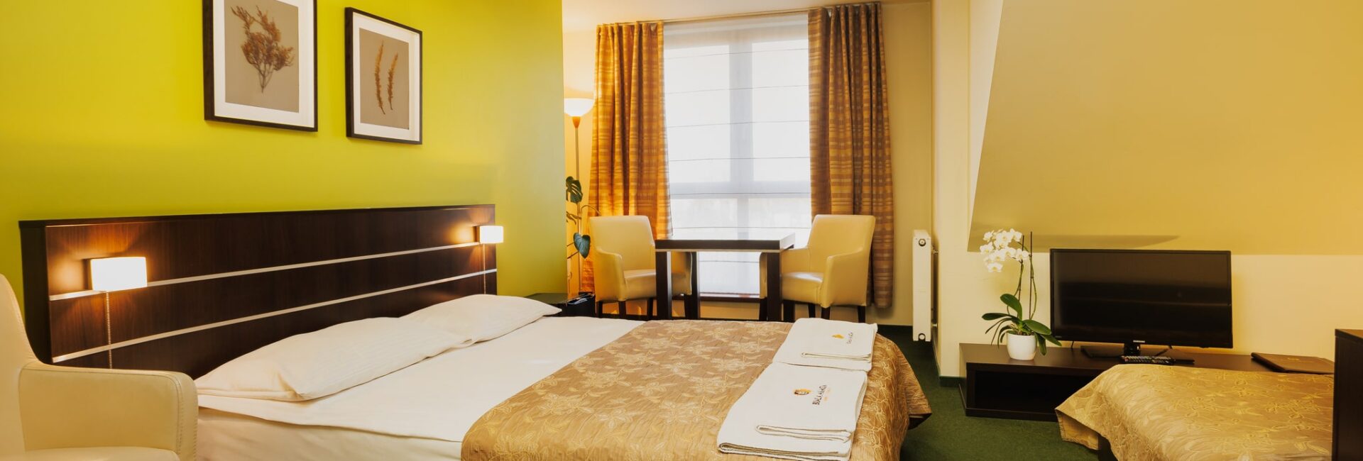 Pokój Deluxe z łóżkiem małżeńskim i pojedynczym